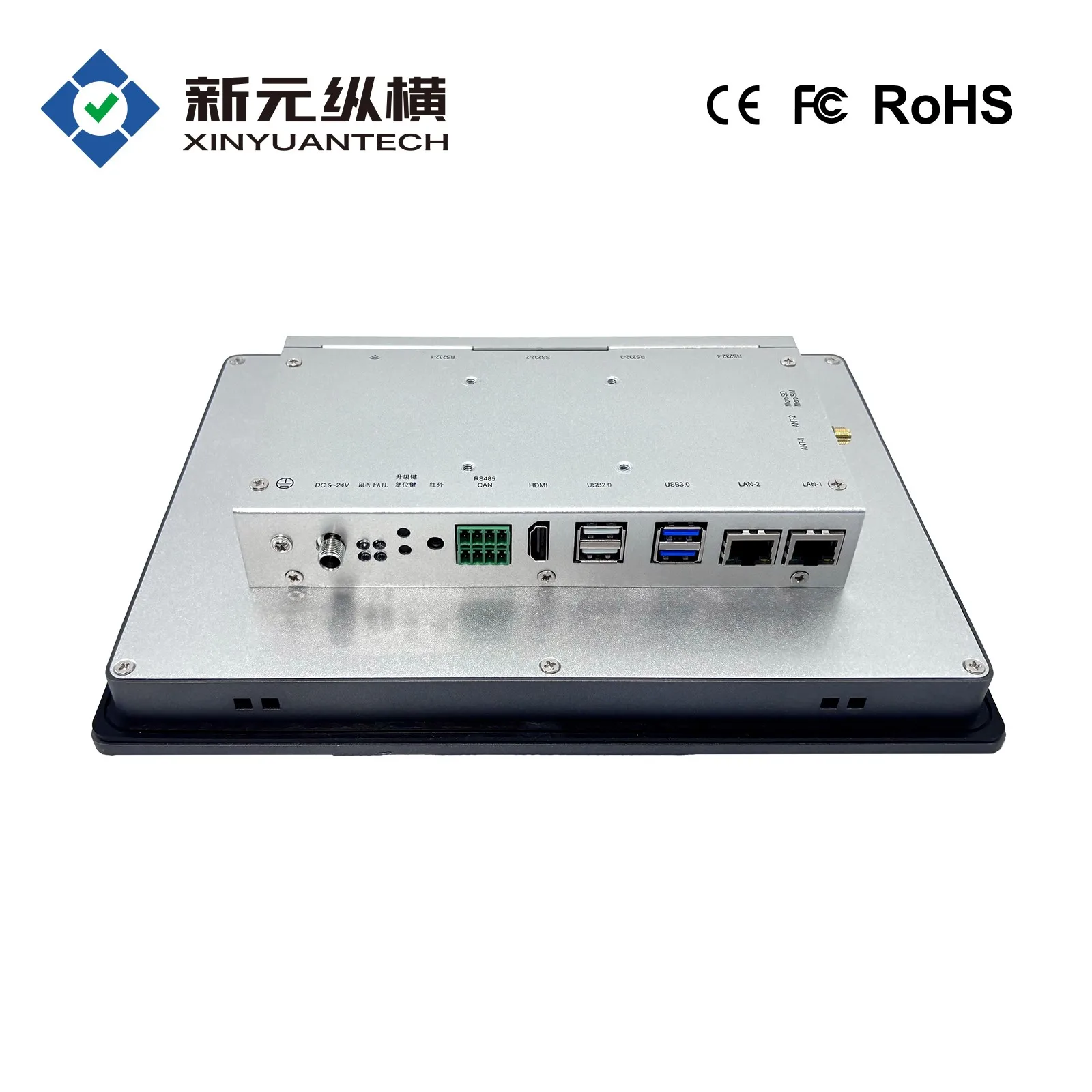 RK3568 processor industrial panel PC, pure flat capacitive touchscreen control all-in-one supporting wide temperature work