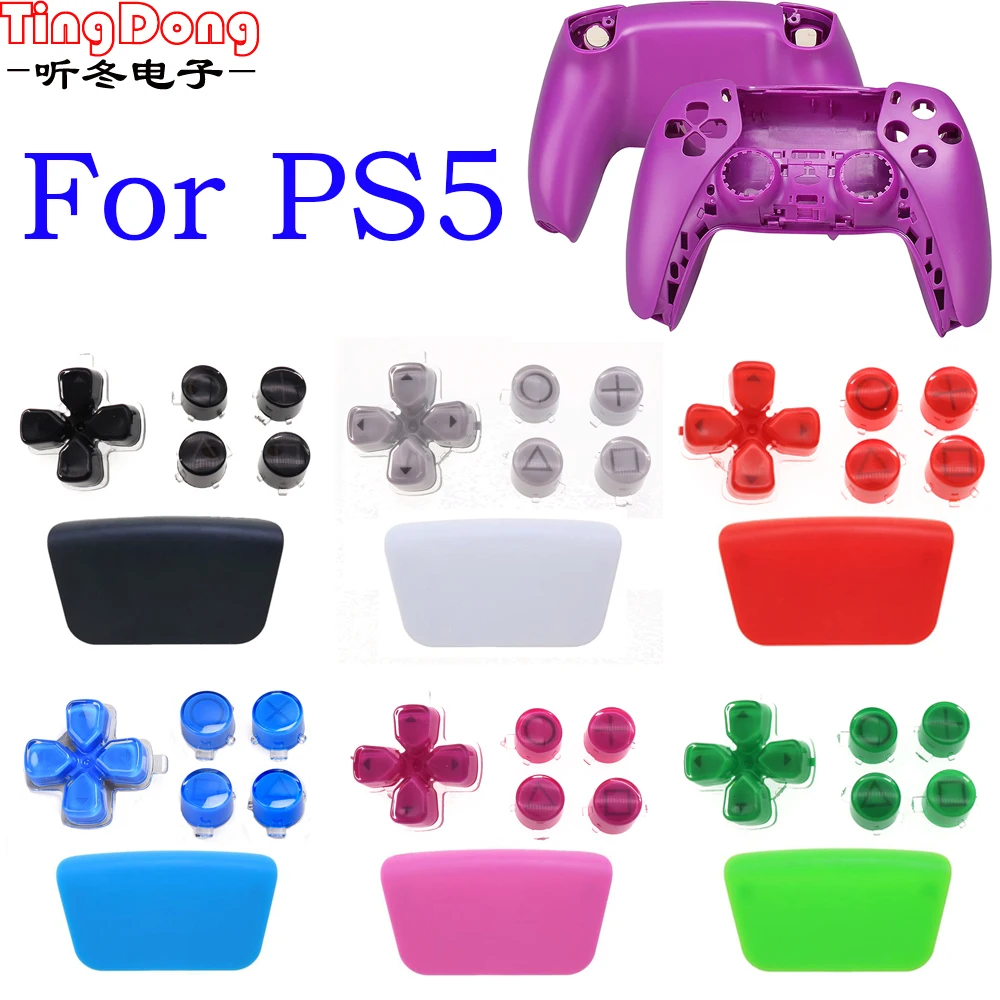 Touches TouchSub en plastique personnalisées pour manette PS5, touche DSub, ABXY X, ensemble de boutons, pièce de rechange, action de mouvement