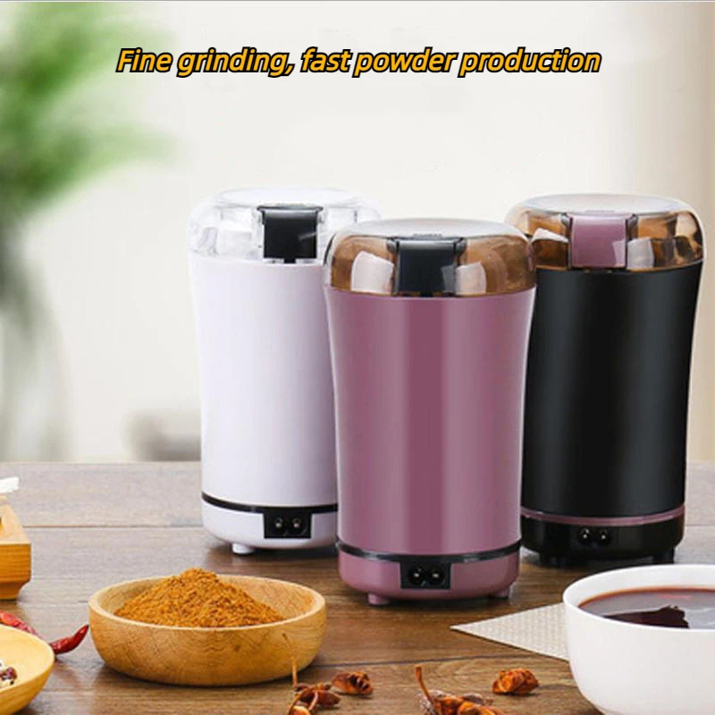 Household electric grinding machine. Household dry grinder, portable coffee machine for grains and miscellaneous grains, grinder