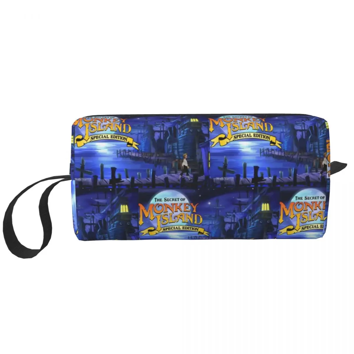 Monkey Island Federmäppchen für Studenten, Stiftbox, Bleistiftbeutel, Schreibwaren, Organizer-Tasche für Damen