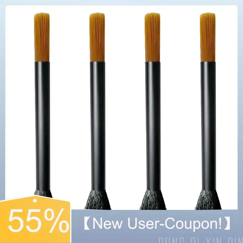 【Fast Delivery】Dual-Head Aluminum Handle Coffee Brush For Espresso Machine Cleaning And Grinder Maintenance