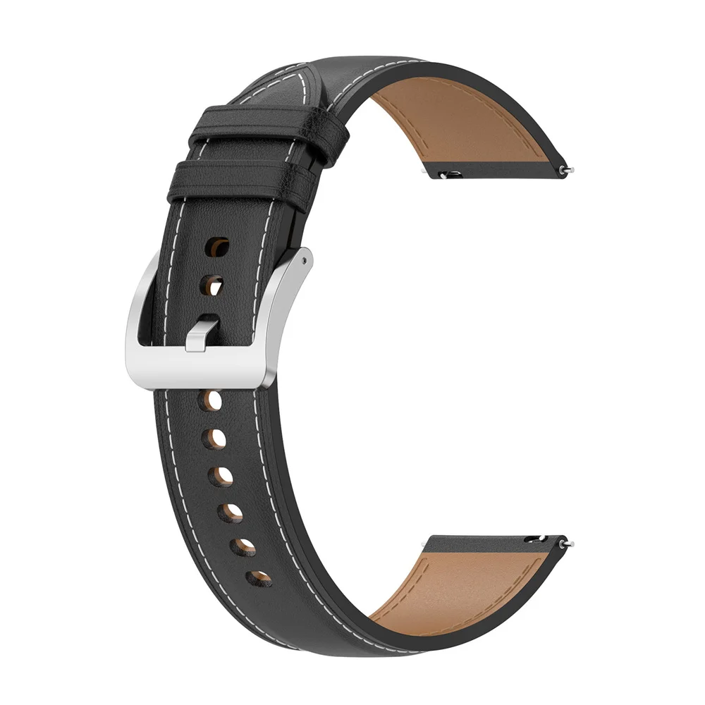 

For Amazfit GTS4 Mini Watch Band 20mm Leather Strap Bracelet Watchband Replacement Wristband for Bip3 Pro Spare Parts