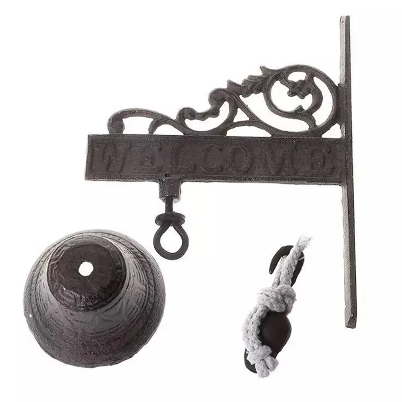 

ABLQ Vintage Garden Antique Doorbell, Vintage Large Cast Iron Wall Mounted Metal Doorbell,Suitable For Farmhouse Decoration