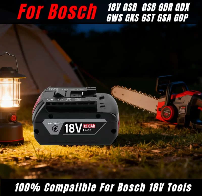 

18v 8000mAh For Bosch BAT620 Battery Li-ion Rechargeable Battery GBA GBH GSR GSB BAT618 BAT609 with Battery Charger for bosch