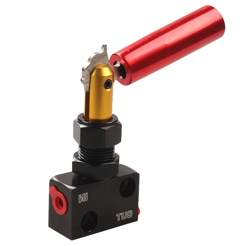 Car Adjustable Prop Lever Proportion Valve Pressure Regulator Red With Black Brake Bias Adjuster Interior Accessories