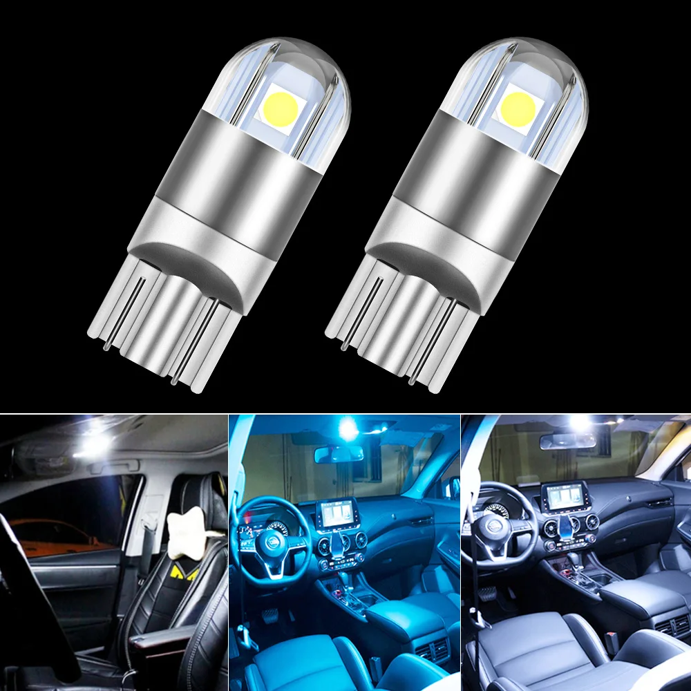 2 Buah W5W T10 Canbus Bohlam LED Mobil untuk Disalahgunakan Outlander Lancer 10 9 Galant ASX Interior Lampu Bagasi Kubah Lampu Parkir 12V