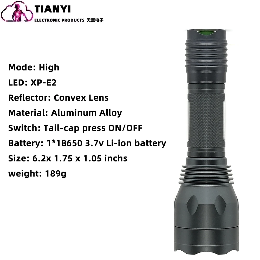 S10 Red Hunting Light Waterproof Tactical Flashlight Red LED Hunting Gear 300 Yards 650 Lumen Long Range Hog Predator