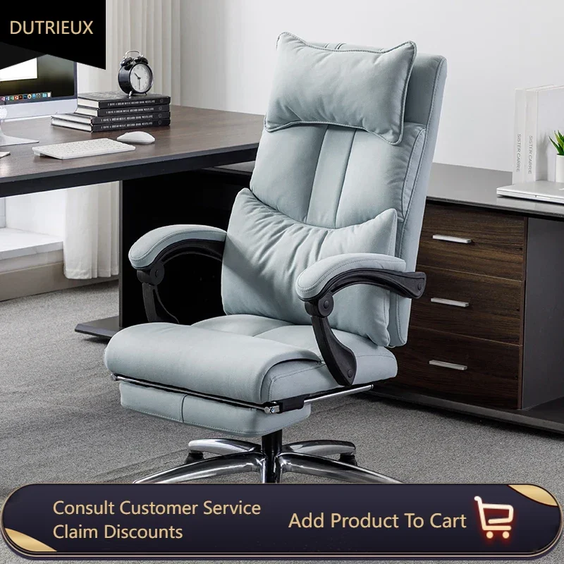 

Classic Design Support Office Chair Recliner Adjustable Modern Ergonomic Chair Armchair Leather Silla De Oficina Salon Furniture