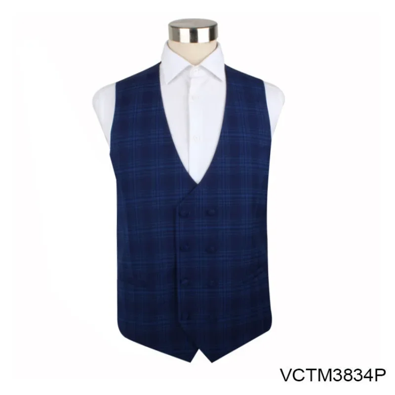 O245Men's Amazon medieval retro vest European size V-neck single-breasted casual vest