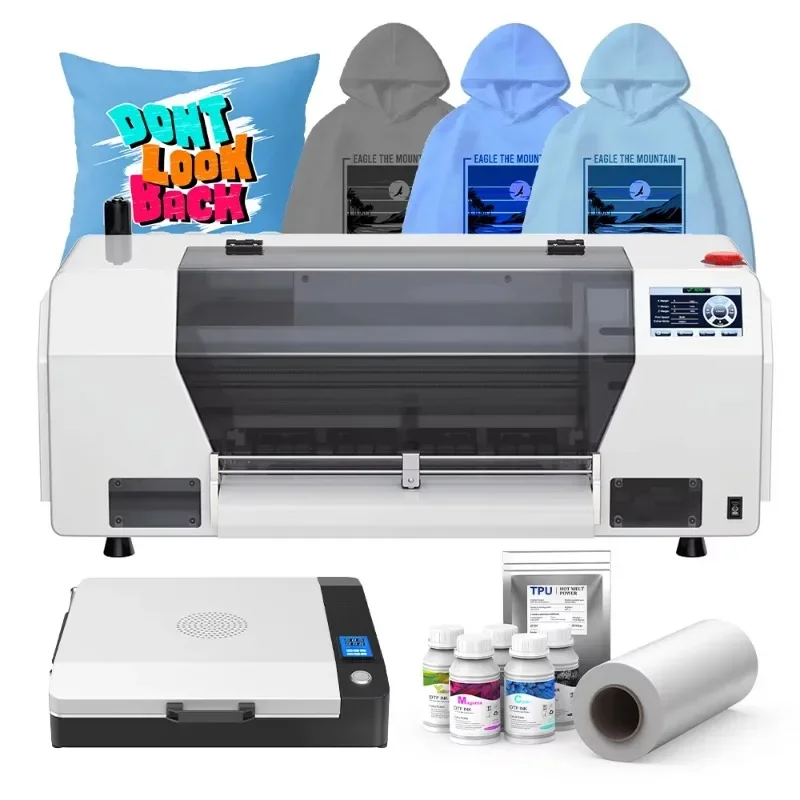 【Factory】Colorsun 2025 New Model XP600 Automatic A3 DTF Printing Kit With Oven Powder Shaker Multifunctional Machine Dtf Printer