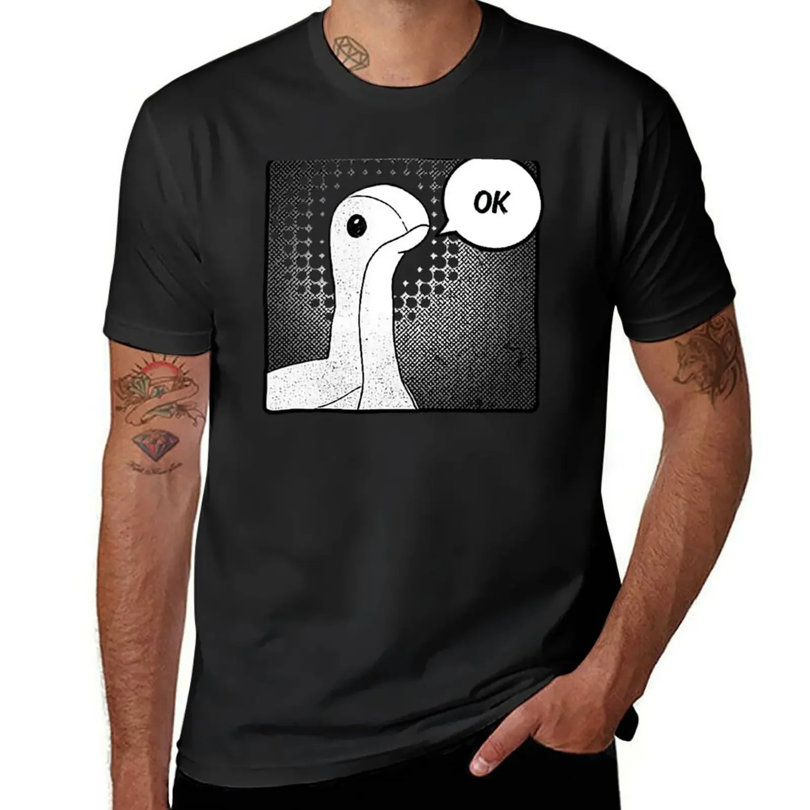 Nessie OK T-Shirt shirts graphic vintage anime shirt quick drying new edition fitted t shirts for men