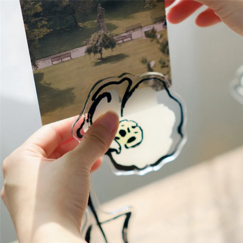 Flower Ornament Note Clip Advanced Dark Wind Flower Convenience Folder File Message Photo Message Ornament