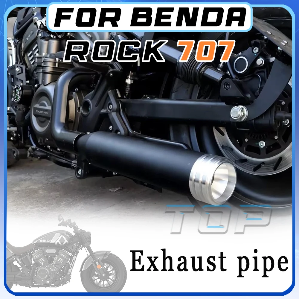 For BENDA ROCK 707 modified exhaust pipe for rock 707 white and black head