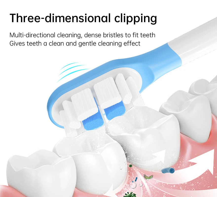 Replacement Toothbrush Heads For Xiaomi MIJIA T300 T500 Sonic Electric Teeth Brush With Vacuum Packaging Soft Nozzles