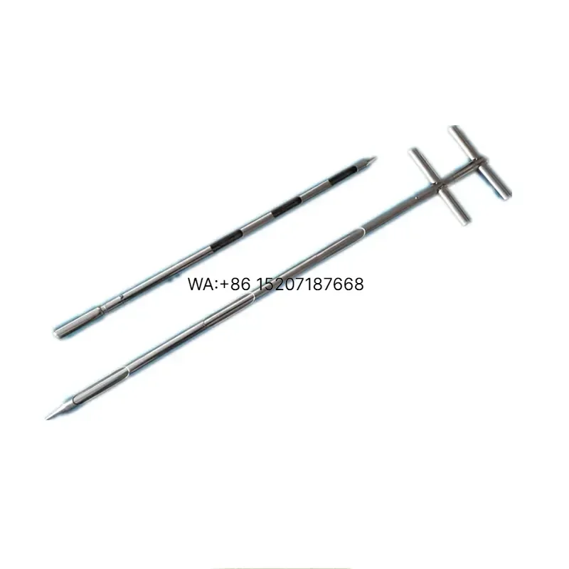 Wmwmnu Stainless Steel Grain Powder Sampler Probe for Granule Solid Sack Bag Sampling Double Tube Slots Thief
