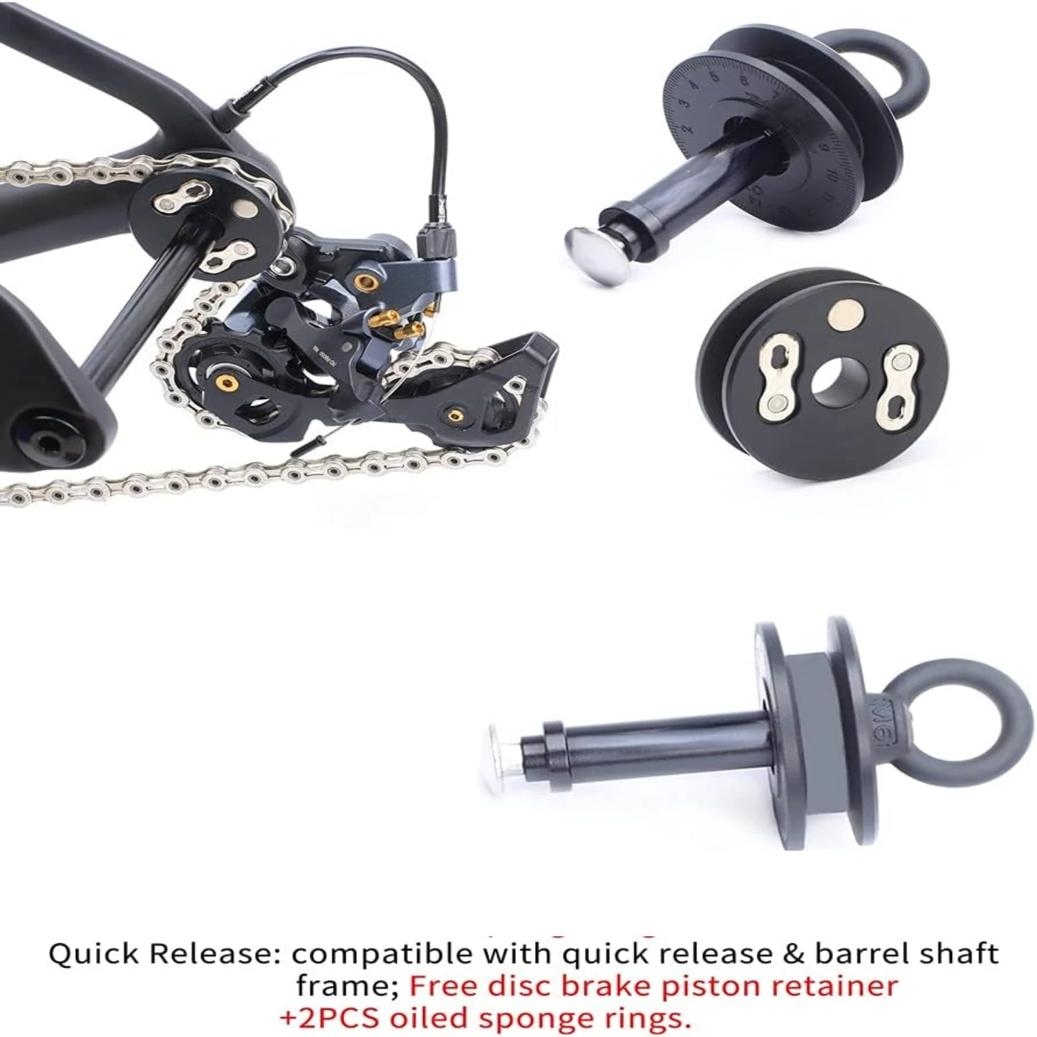 Ultimate Performance Quick-Release Dummy Hub Holder for Effortless Maintenance - Enhanced Bicycle Chain Keeper Tool with Conveni