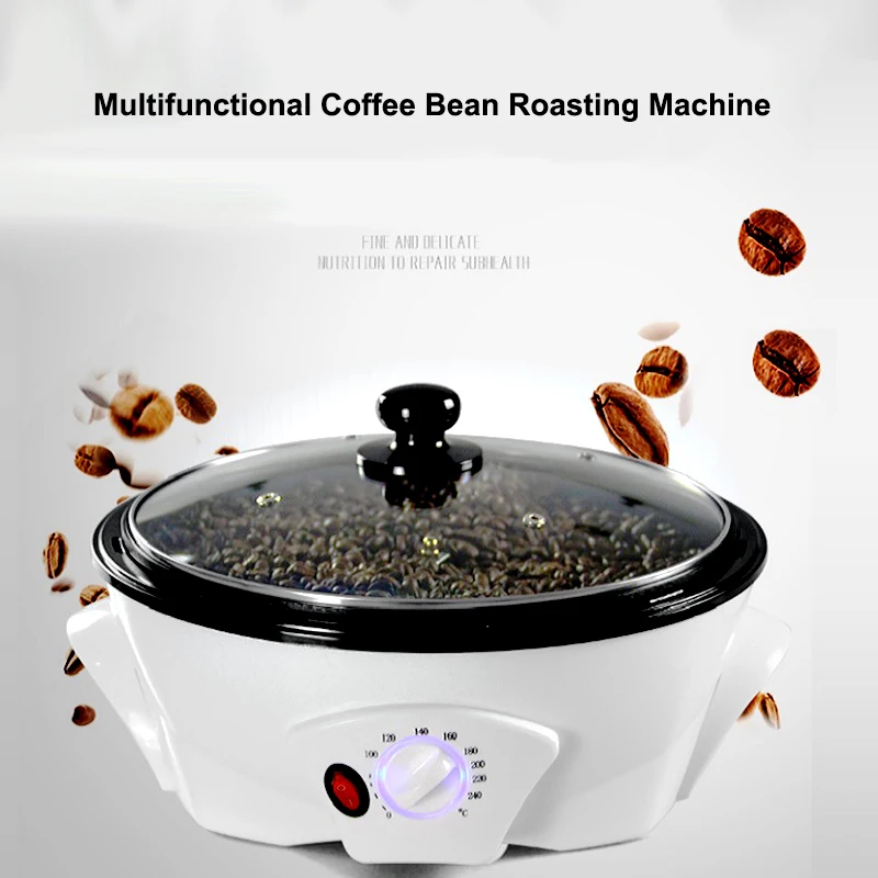 Coffee Bean Roasters Machine Automatic Multi-use Baker for Household Peanut Cafe With Timer Large Capacity