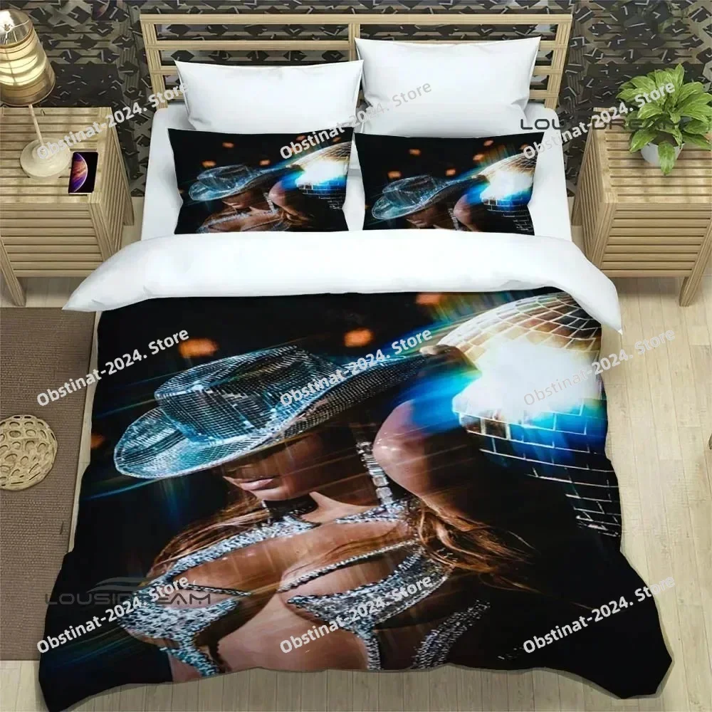 

3D Beyonce Giselle Knowles Bedding Set Printed single Comforter Quilt Bed Cover Duvet Cover Pillow Case 3 Pieces Kids Adult Size