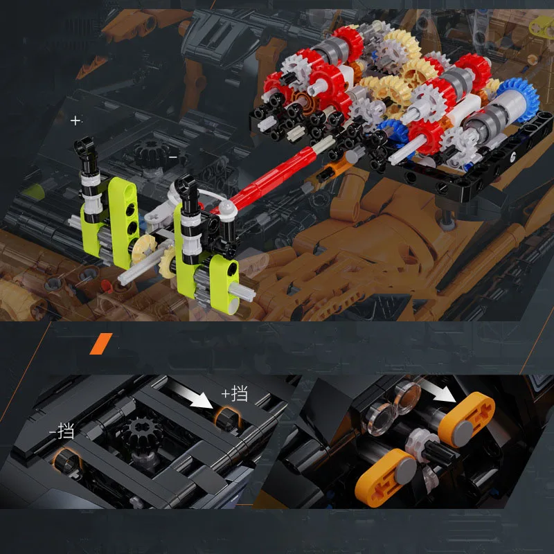 High Precision Super Sport Car Technical Building Block 1:10 Scale Model P1 Vehicle Toys Supercar Construction Brick For Gift