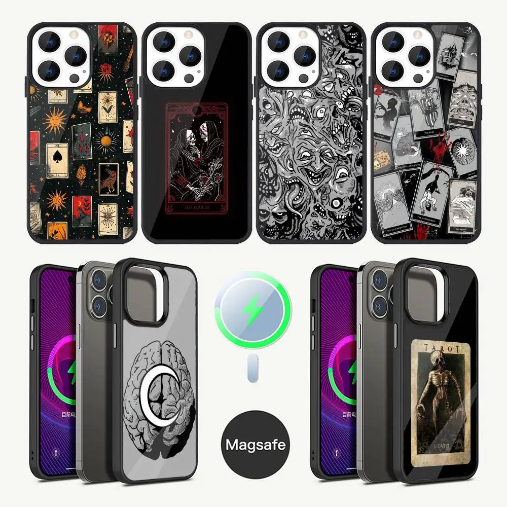 

Phasmophobia Tarot Card Phone Case For iPhone 17,16,15,14,13,12,11,Plus,Pro,Max Mini Magsafe Magnetic Wireless Charging