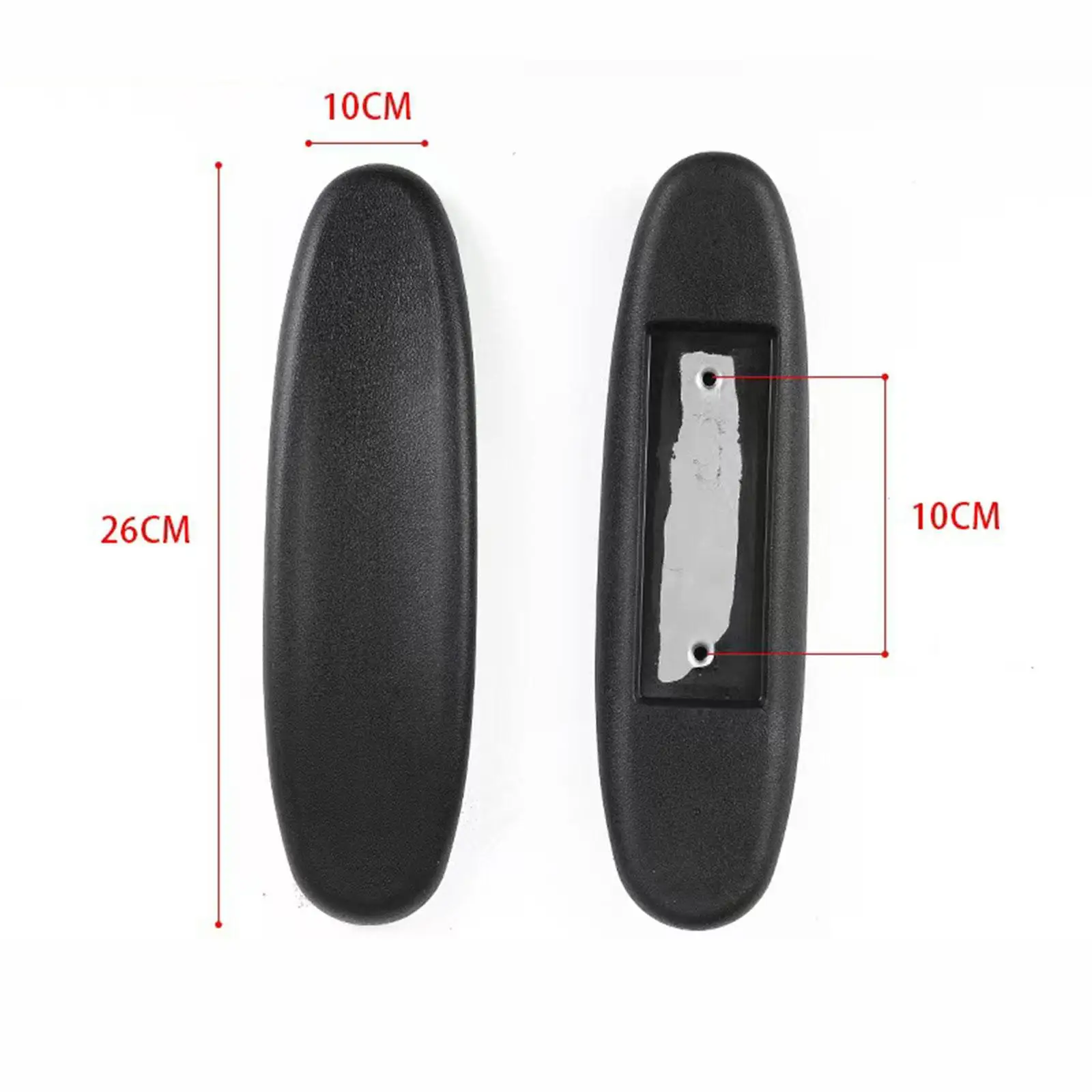 Easy to Install Office Chair Arm Rest Pads Waterproof Universal PU Leather Replacement for Bar Height Chair with Arm