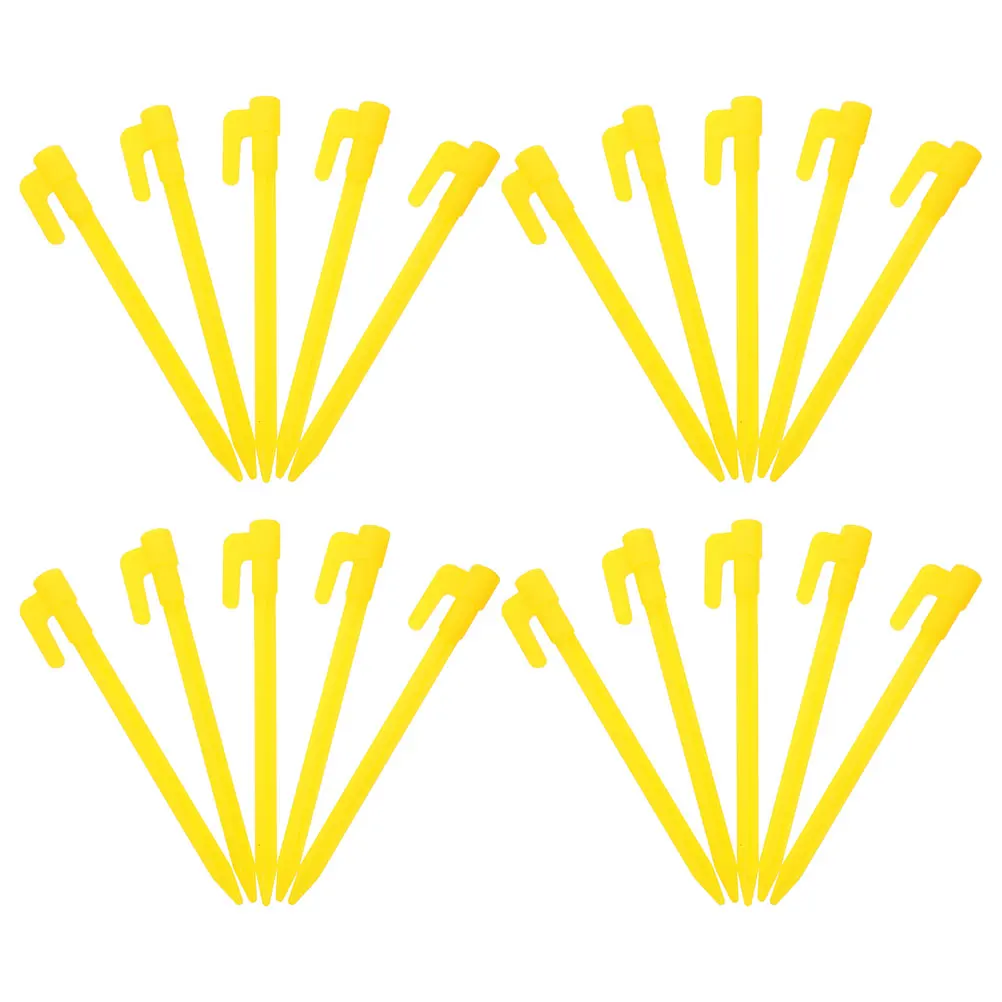 

40Pcs Tent Stakes Heavy Duty Plastic Camping Outdoor Lawn Garden Anchoring Landscape Net Pegs Tent Stakes Plastic
