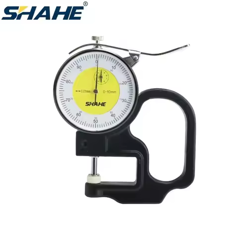 SHAHE 0.01mm 10mm Metric Thickness Gauge Thickness Meter Tester Thickness Measurement Tool