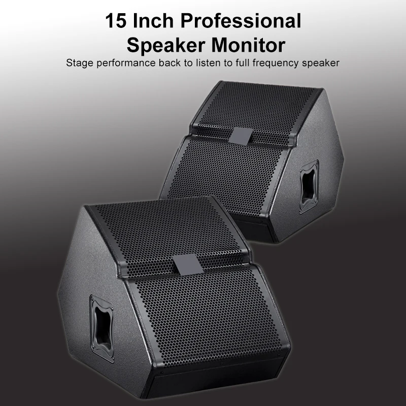 TX1152FM 15inch Full Range Wedge Professional Passive Monitor Speakers Sound System Audio Stage Monitor Speaker