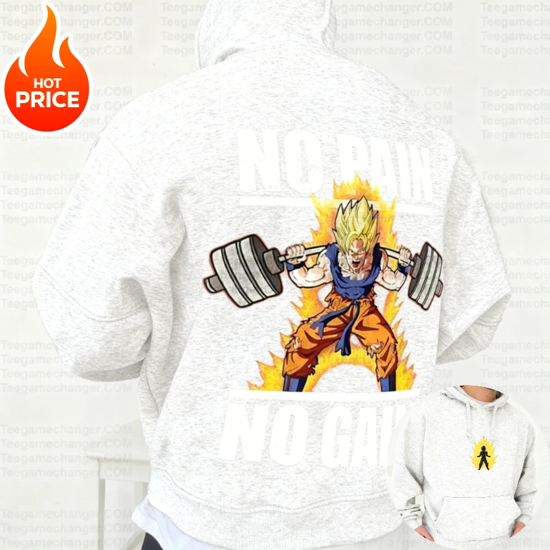 Dragon Ball Son Goku Harajuku Saiyan Streetwear automne hommes sweat à capuche Vintage hiver femmes surdimensionné sweat à capuche à manches longues