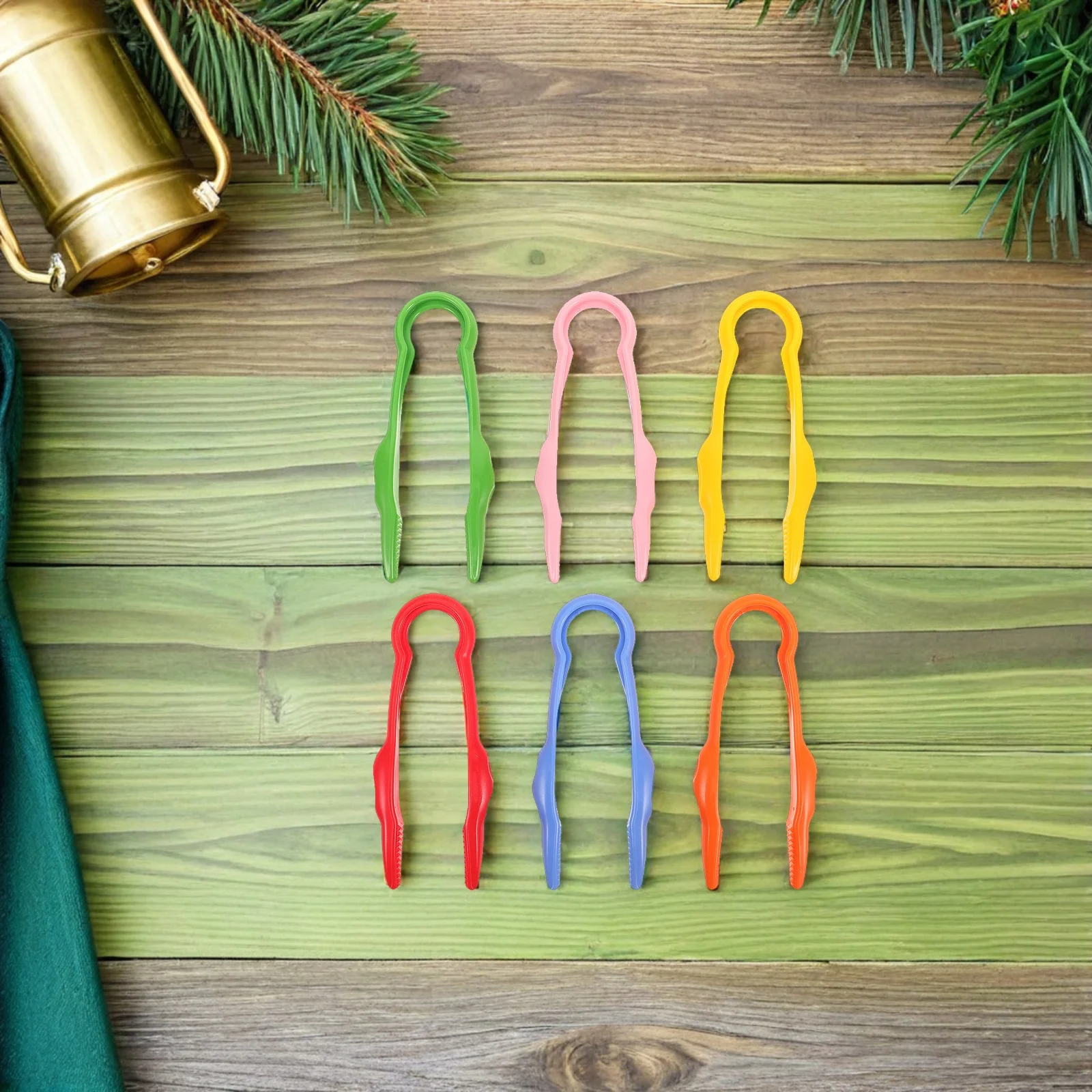 12 stuks kinderen plastic pincet veilige platte tip voor het plukken van stenen insecten zaden buiten educatief spelen kleuterschool gebruik