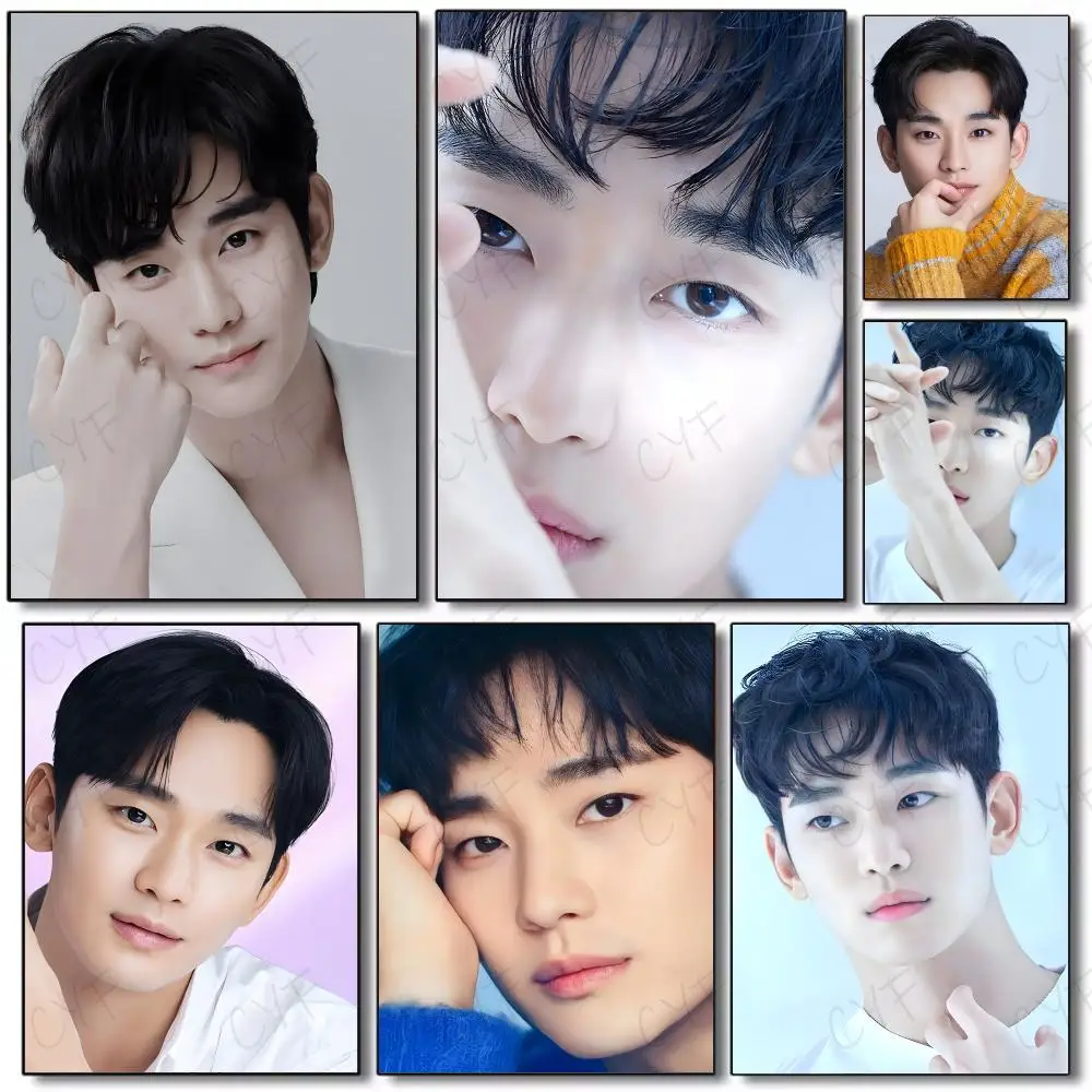 Acclaimed Korean Actor K-Kim Soo-hyun Poster Painting Wall Art Mural for Living Room Home Decor and Gifts
