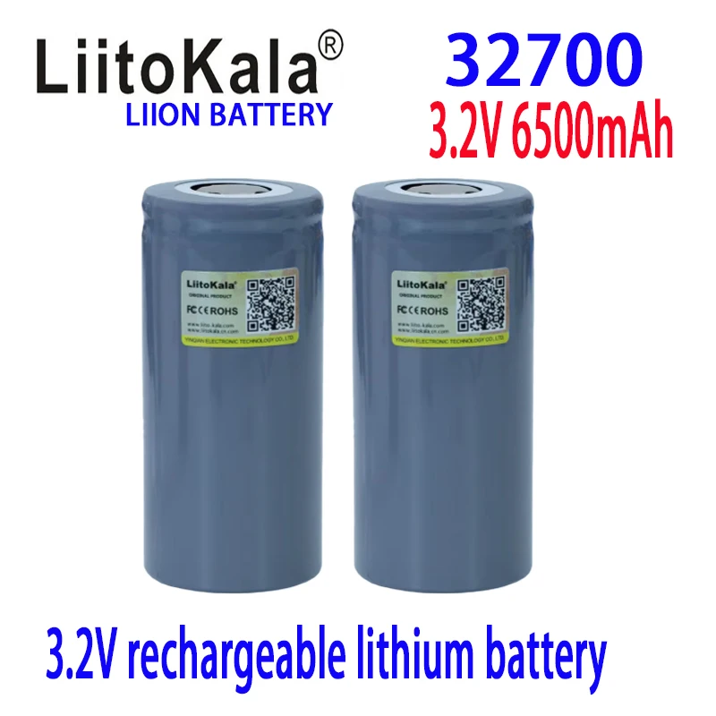 100% original LiitoKala 3.2V 32700 6500mAh Li-On rechargeable electric tool/electric scooter/outdoor lighting battery