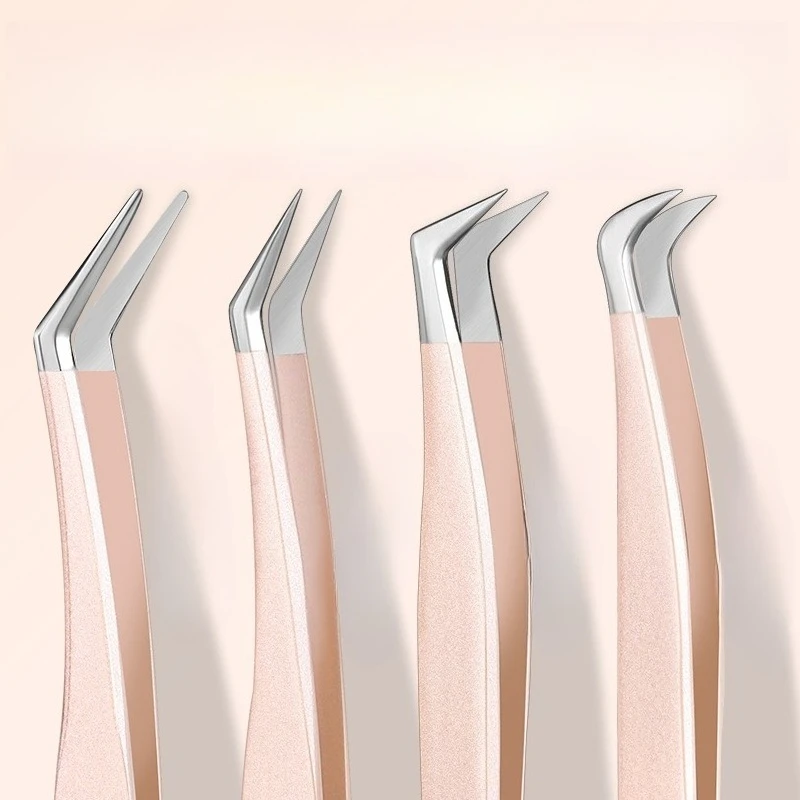 파이버 팁 속눈썹 연장 핀셋 볼륨 아이솔레이션 정밀 래쉬 핀셋 나노 테크놀로지 눈썹 메이크업 속눈썹 핀셋