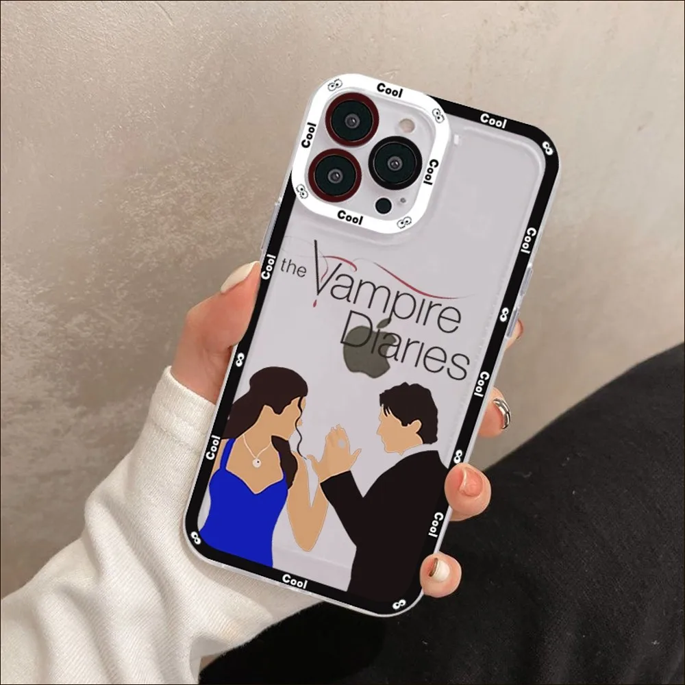 The Vampire Diaries Damon Phone Case For iPhone 11 12 13 14 Mini Pro Max XR X XS TPU Clear Case For 8 7 6 Plus SE 2020