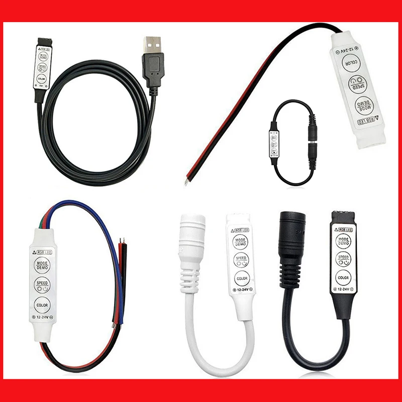 

Mini 3 Keys Manual Controller RGB LED Controller