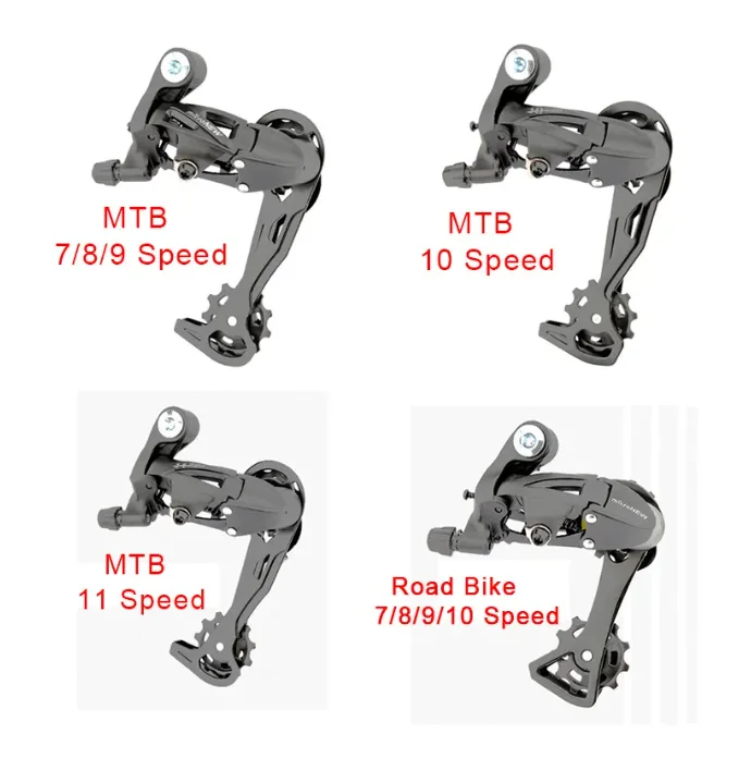 microNEW Bicycle Rear Shifter MTB Mountain Bike 7/8/9/10/11 Speed Road Rear Derailleur Compatible with 7/8/9/10S Bike Parts