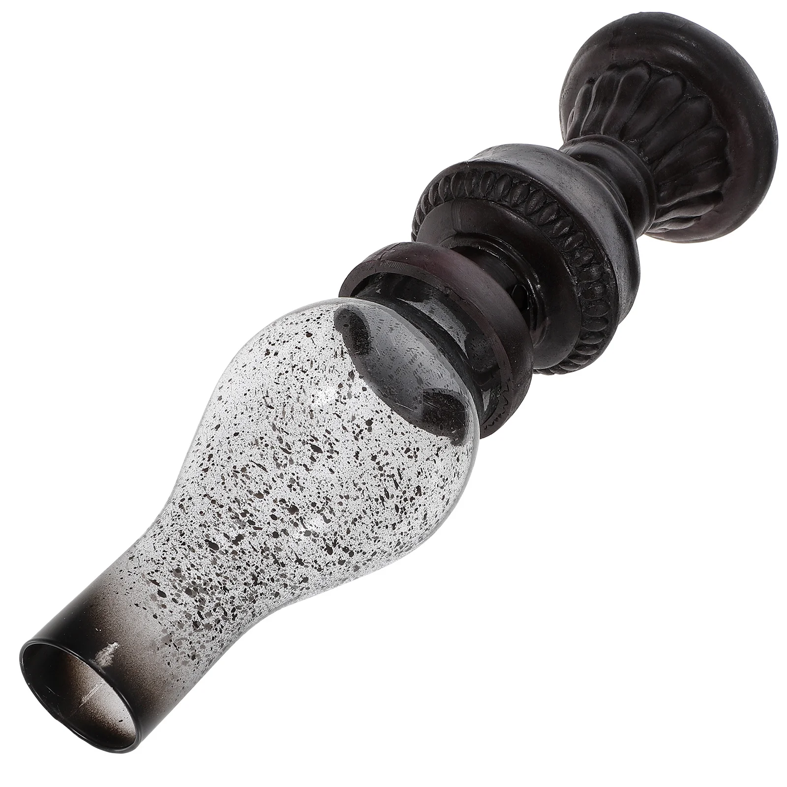 

1Set Lamp Shaped Holder Vintage Style Premium Iron Glass Decorative Stand for Home Wedding Party