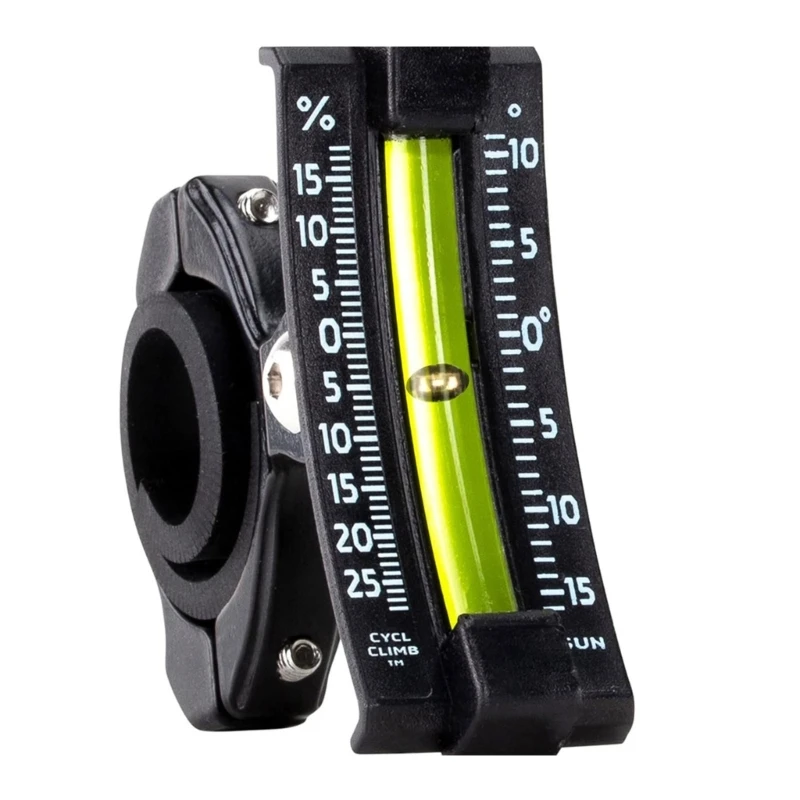 

Handlebar Slope Meter with Adjustable Bracket Waterproof Double Scale Bike Inclinometer Outdoor Bike Riding Accessories