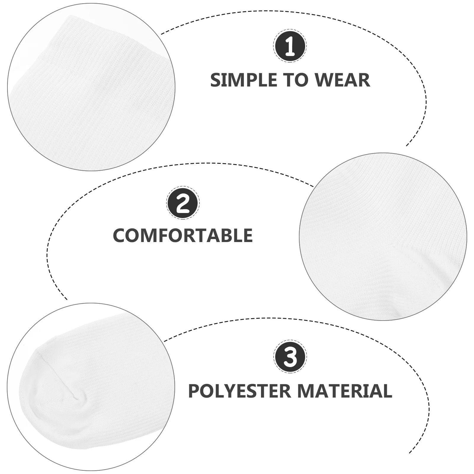 

3 пары спортивных компрессионных носков до колена для мужчин, для фехтования, бега, велоспорта, тренировок, из полиэстера, дышащие, комфортные