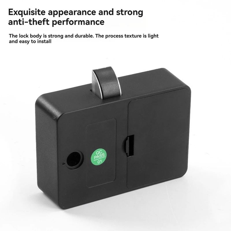 ABNO-Smart Fingerprint Drawer Lock Cabinet Furniture Electronic Keyless Induction Lock Locker Anti-Theft Password Lock