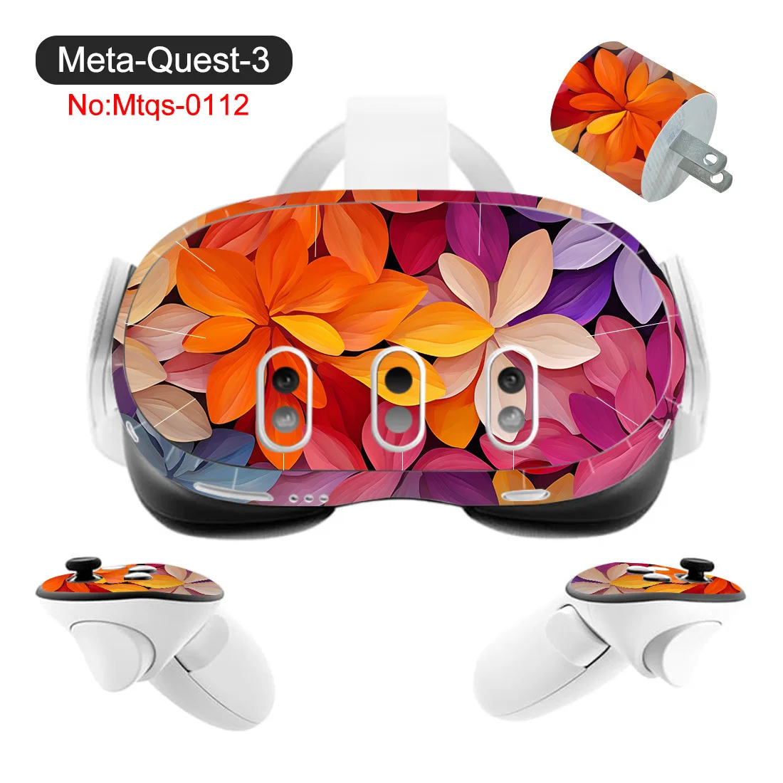 ملصق جلدي واقي مضاد للخدش لوحدة تحكم Meta Quest 3 وسماعة الرأس مجموعة كاملة