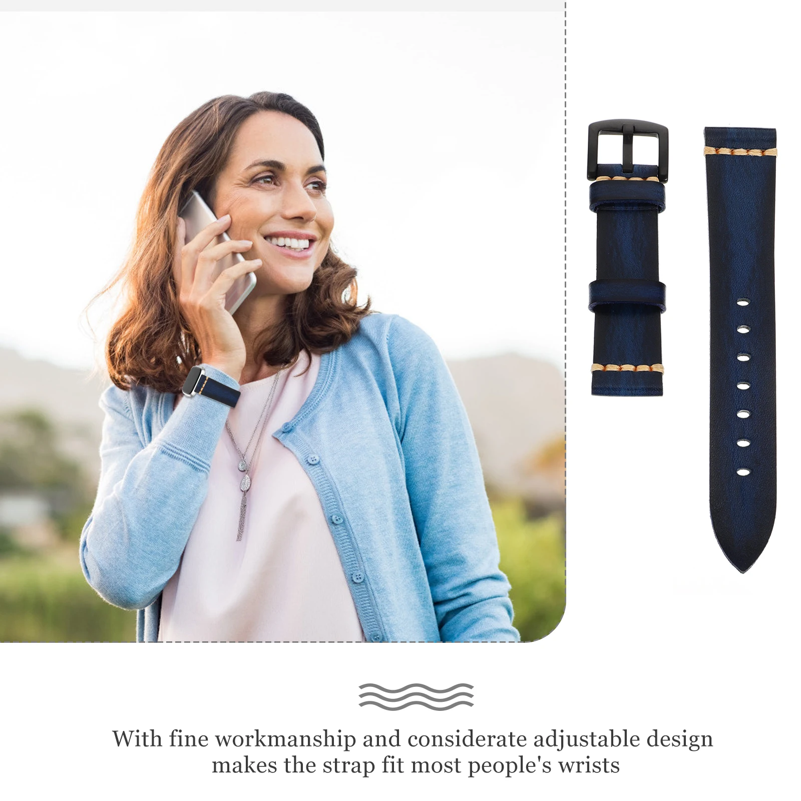 

Watch Strap Quick Release Watchb Adjustable Pin Buckle Eco Friendly Material Bright Color Exquisite Design Gift Choice