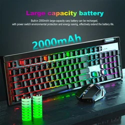 T610 Wireless Keyboard & Mouse Combo Rechargeable Notebook, Desktop Office, Home Gaming, E-sports Keyboard & Mouse