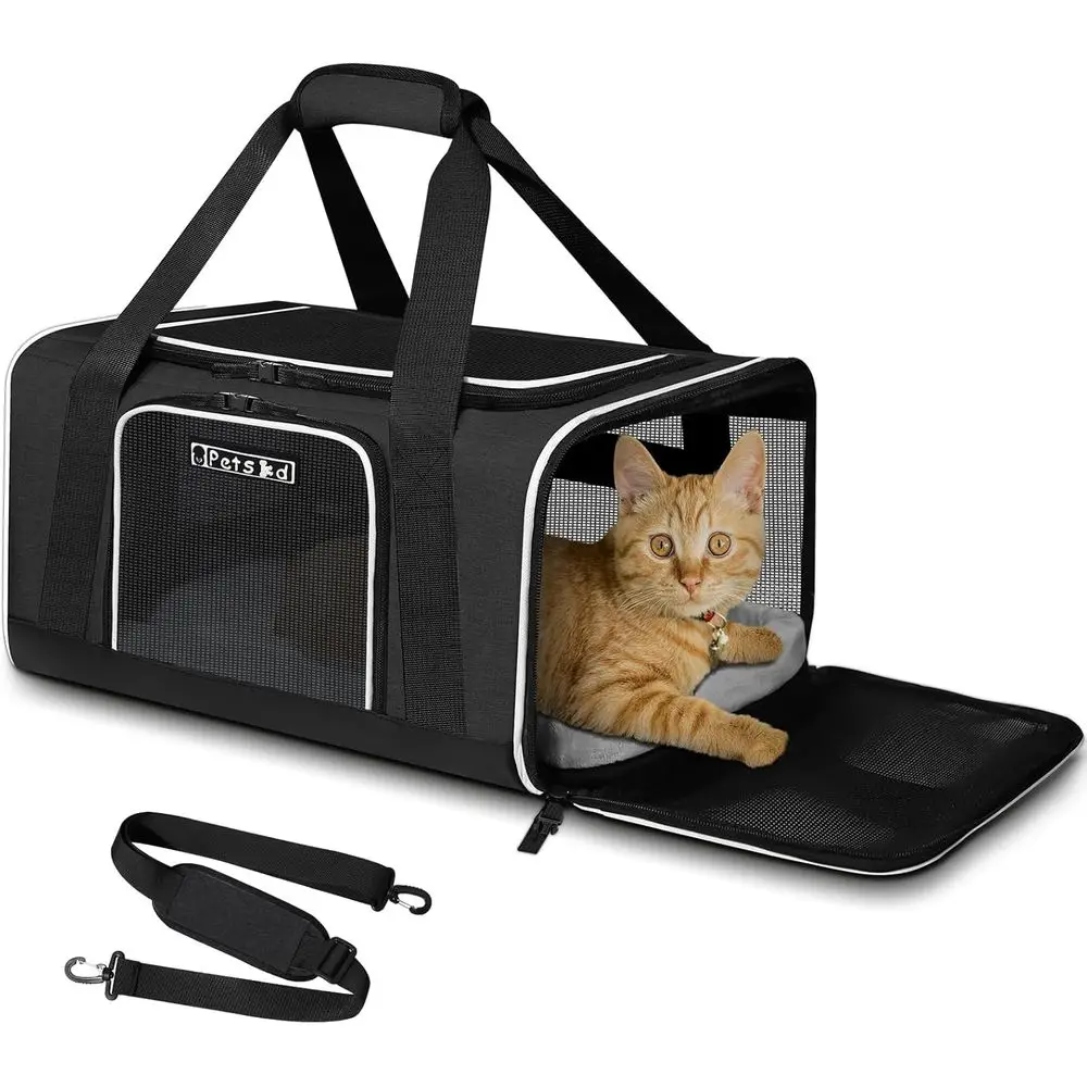 

Pet Travel Carrier Bag for Small Cats and Dogs, Suitable for 1-15 LBS Pets