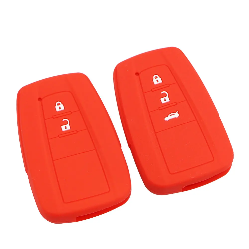 TPU Car Key Case Full Cover Shell For Toyota Prius Camry Corolla CHR C-HR RAV4 Land Cruiser Prado Keychain Accessories