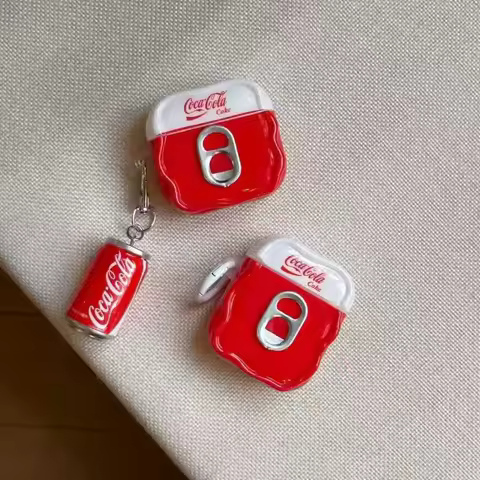 For AirPods 1 2 3 4 Pro 2 Sleeve For AirPods Pro3 2025 New Case Mineral Water Beverages Beer Bottles Earbuds Protective Cover