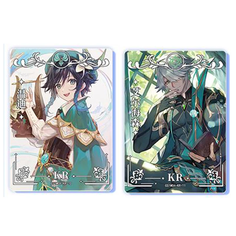 Genshin Impact KR Diluc Kaeya Albedo Tartaglia Kaedehara Kazuha Zhongli Kamisato Ayato Anime games collectible card holiday gift