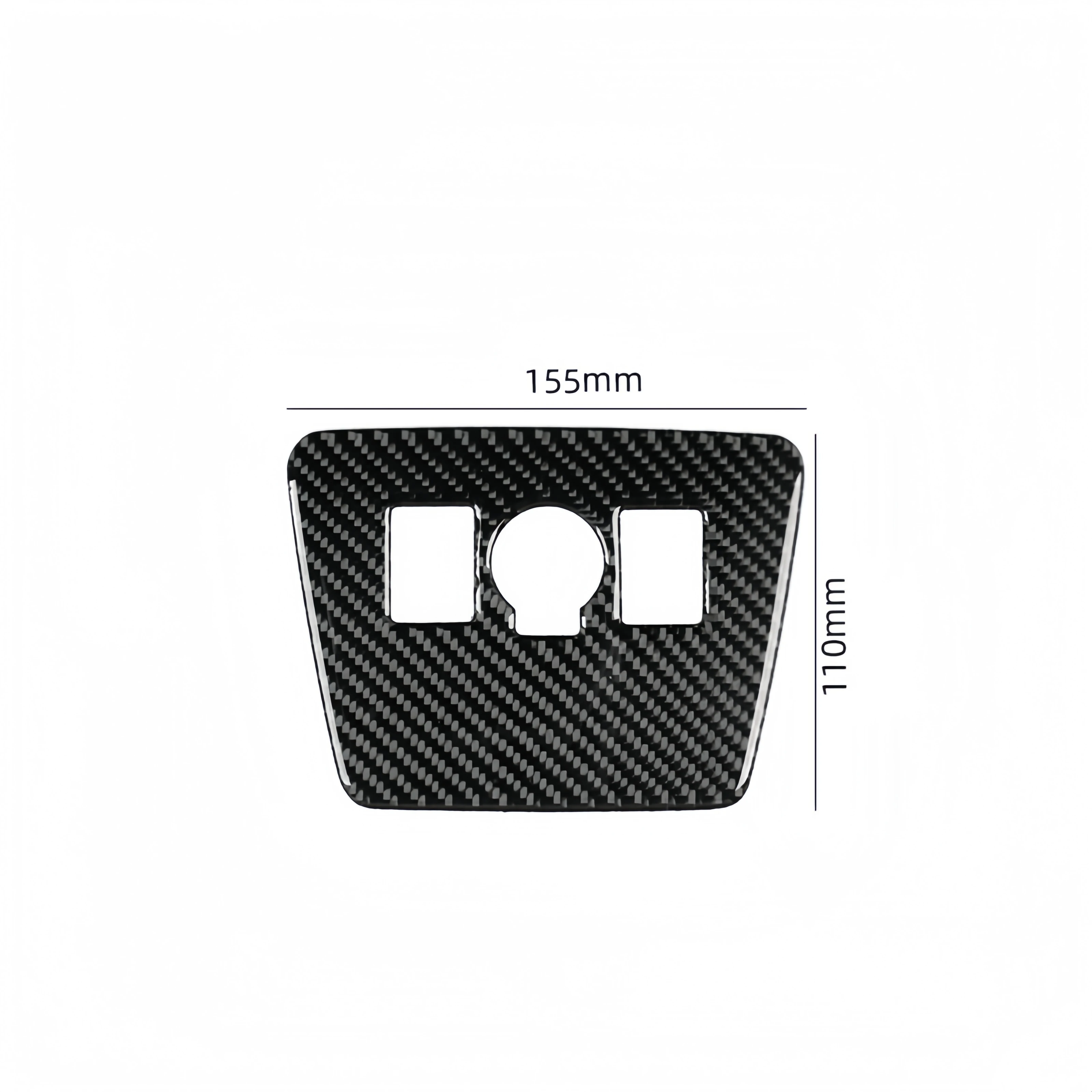 Para toyota prius 2012-2015 fibra de carbono botão de saída de energia do carro painel guarnição capa decoração adesivo acessórios interiores