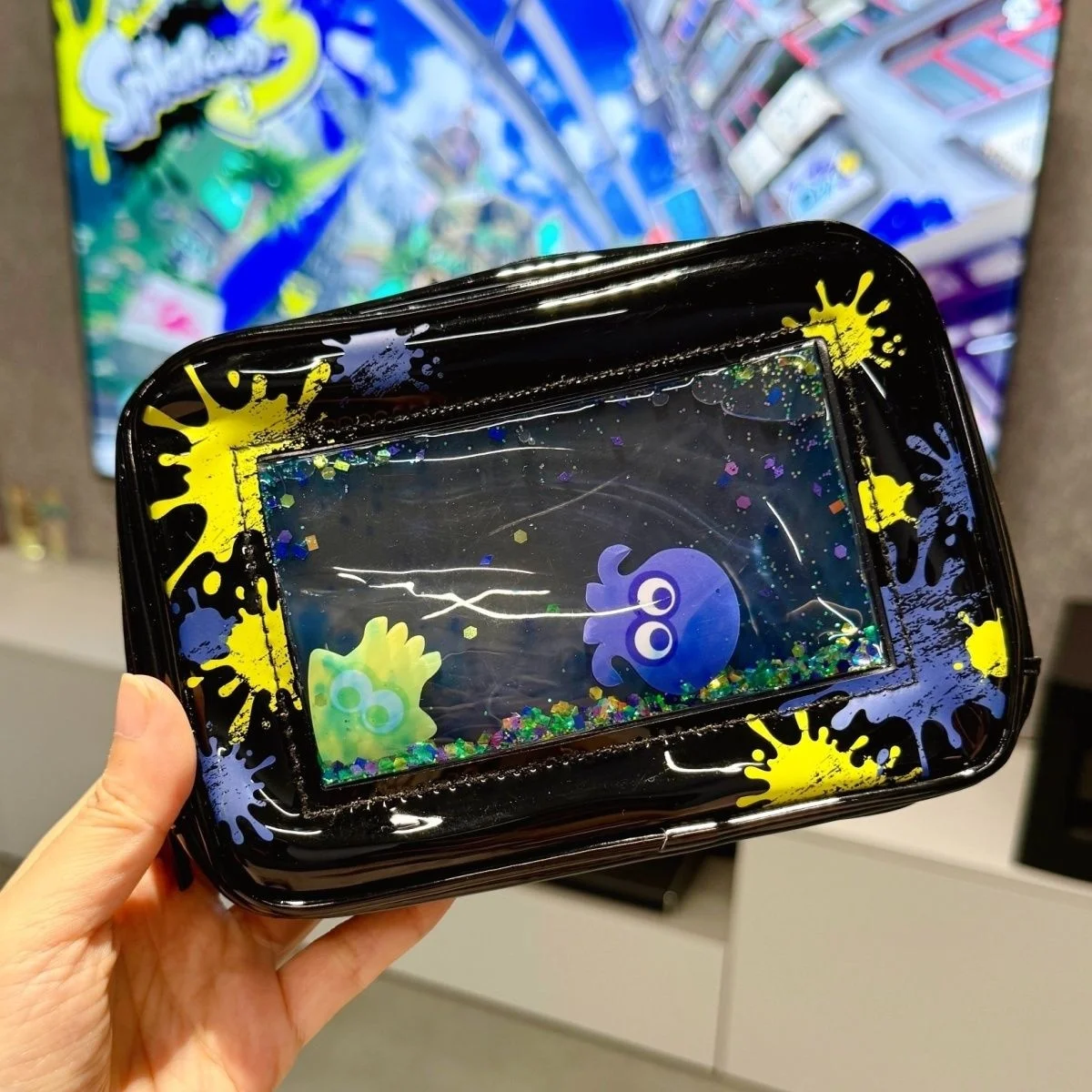 

2025 Splatoon3 сумка для хранения Kawaii милая сумка для стирки овальная косметичка портативный мультяшный Ins подарок для девочек водонепроницаемый чехол для ручек