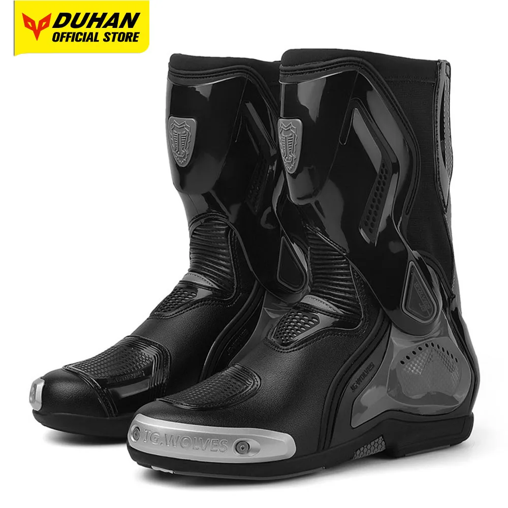 

Waterproof Motorcycle Boots Wear Resistant Biker Boot Breathable Motorbike Riding Protective Shoes Anti Drop Motocross Equipment